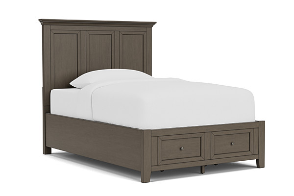 San Mateo Grey Full Storage Bed